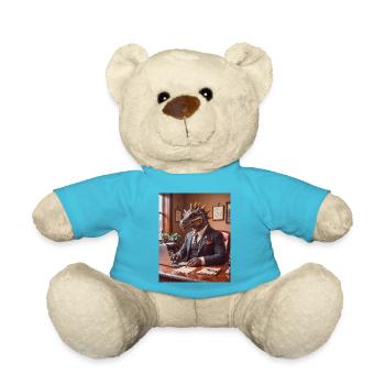 Dinos vivant aujourd’hui – comme un homme d’affaires en costume - Nounours - bleu outremer - Devant