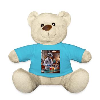 Dinos living Today – working as a chemist - Teddy Bear - atoll blue - Front