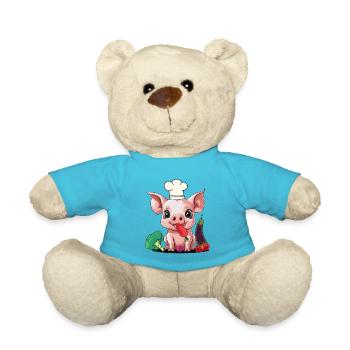 Kochkunst Vegetarisch Köche Köchin Koch Gemüse - Teddy - Atollblau - Vorne