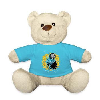 Kompass maritim Schiff Schiffe Seefahrt Käpten - Teddy - Atollblau - Vorne