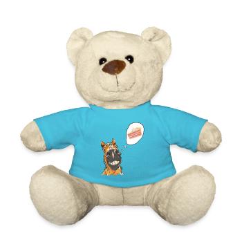 Pferd Pferde Pony Geburtstag Geburtstagstorte - Teddy - Atollblau - Vorne