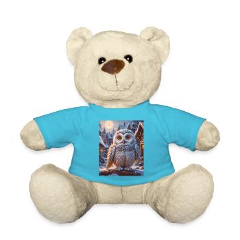 Oiseaux super mignons – Harfang des neiges - Nounours - bleu outremer - Devant