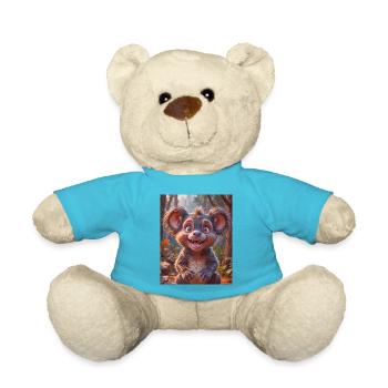 super süßes australisches Tier Tasmanischer Teufel - Teddy - Atollblau - Vorne