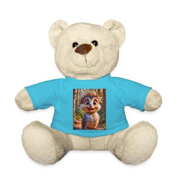 super süßes australisches Tier Down Under Kookaburra - Teddy - Atollblau - Vorne