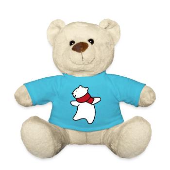 kleiner süsser Eisbär - Teddy - Atollblau - Vorne