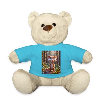 Animaux super mignons dans une forêt – belette - Nounours - bleu outremer - Devant