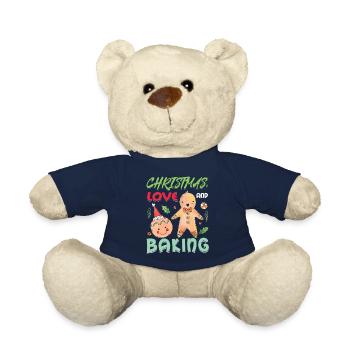 Noël, Amour et pâtisserie, Douce joie des fêtes - Nounours - bleu marine - Devant