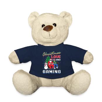 Christmas, Love and Gaming – Vibes für Gamer - Teddy - French Navy - Vorne