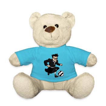 Fussballer Pfarrer - Teddy - Atollblau - Vorne