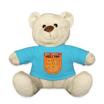 funny saying. Viruses Science Research - Teddy Bear - atoll blue - Front