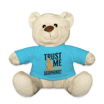 Saxophone Trust Me I'm A - Teddy Bear - atoll blue - Front