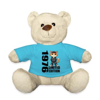Limited Edition 1976 Birthday Born 1976 - Teddy Bear - atoll blue - Front