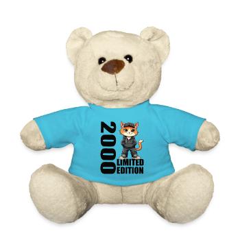 Limited Edition 2000 Geburtstag 2000 Geboren - Teddy - Atollblau - Vorne