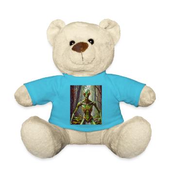 Mutant Monster halb Mensch halb Insekt Dark Horror - Teddy - Atollblau - Vorne