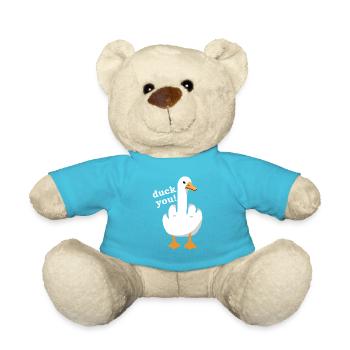 grossier drôle disant « Duck You » Tenue - Nounours - bleu outremer - Devant