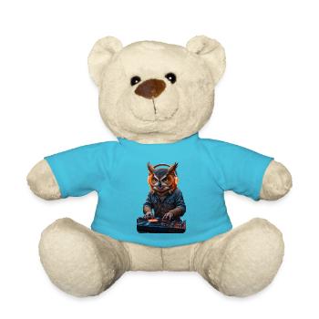DJ Owl - Teddy Bear - atoll blue - Front