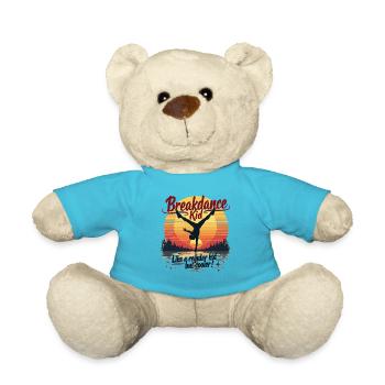 Breakdance Retro Design – Cool Outfit for Dancers - Teddy Bear - atoll blue - Front