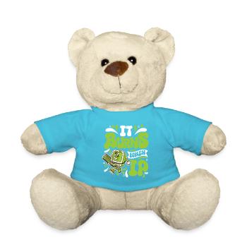 Lustiger Spruch "It Burns when i Pee"! - Nounours - bleu outremer - Devant