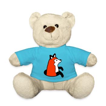 Renard Peeps Drôle Hors Du Trou De Sol Heureux Cool - Nounours - bleu outremer - Devant