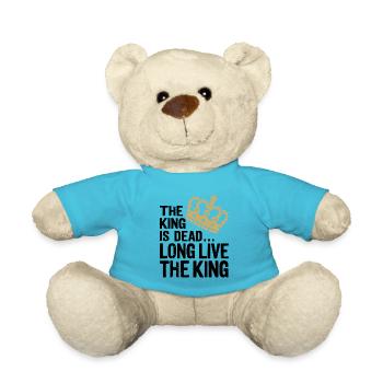 The King is Dead long live the King - Teddy Bear - atoll blue - Front