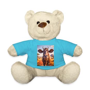 Animaux africains super mignons – Gnous - Nounours - bleu outremer - Devant