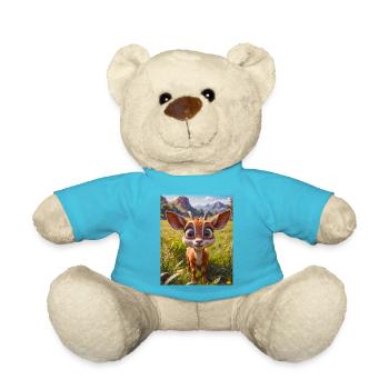 animaux africains super mignons – Antilope - Nounours - bleu outremer - Devant