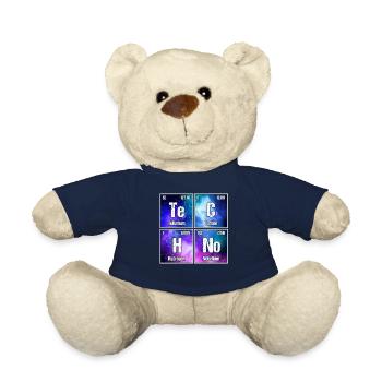Techno House Party EDM Festival Goa Electro Rave - Nounours - bleu marine - Devant