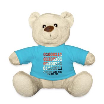 Science Nerd Physics Student Jokes Geek - Teddy Bear - atoll blue - Front