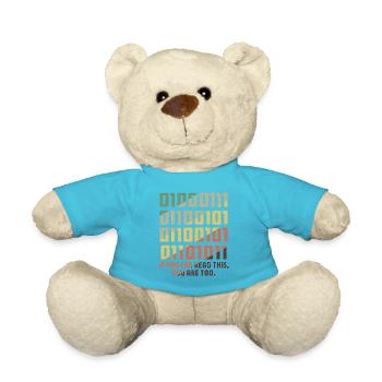 IT Geek, PC Accessories Storage Devices Evolution - Teddy Bear - atoll blue - Front