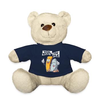 Vous rockez, vous régnez ! Musique stimulante - Nounours - bleu marine - Devant