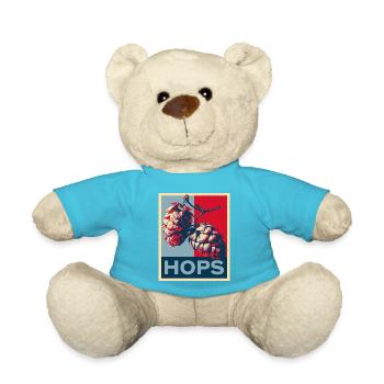 Bierhopfen Bier Brauen Craftbier Obama Hope Hopfen - Teddy - Atollblau - Vorne