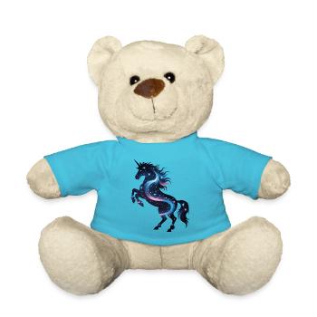 Einhorn-Galaxie - Teddy - Atollblau - Vorne