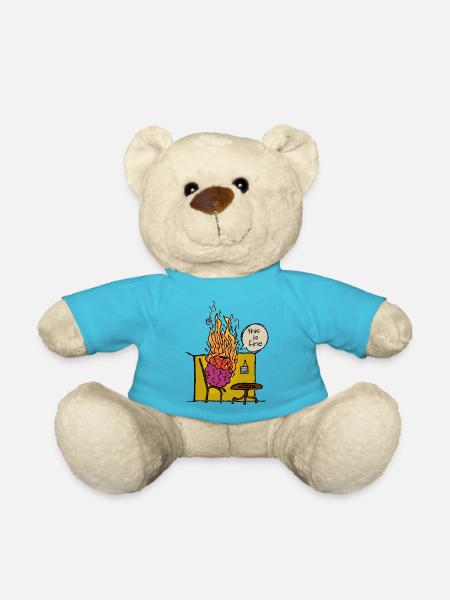 Burning Brain Meme C’est bien de dire - Nounours - bleu outremer