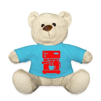 Portafilter Coffee Maker Icon - Teddy Bear - atoll blue - Front