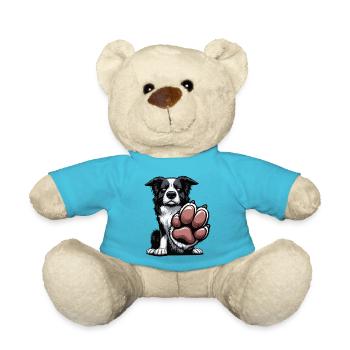 Border Collie Collie Owner Collie Lover - Teddy Bear - atoll blue - Front