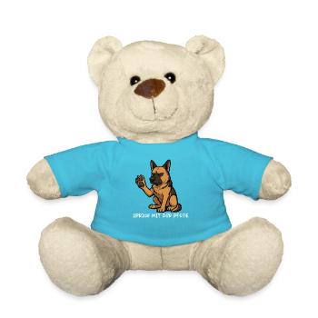 Talk to the paw German Shepherd DSH - Teddy Bear - atoll blue - Front