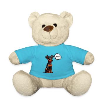 No Miniature Pinscher Pinscher Pinscher Owner - Teddy Bear - atoll blue - Front