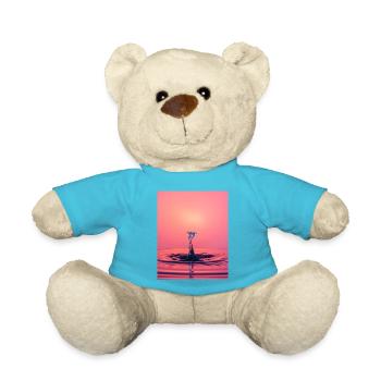 Flüssiger abstrakter Spritzer - Teddy - Atollblau - Vorne