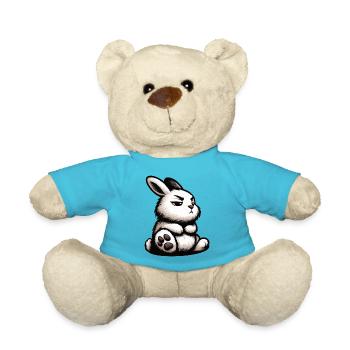 Rabbit Bunny Bunny Long Eared Thumper Ram - Teddy Bear - atoll blue - Front