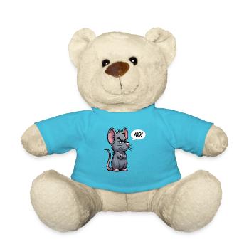 No Ratte Ratten Rattenbesitzer Rattenliebhaber - Teddy - Atollblau - Vorne