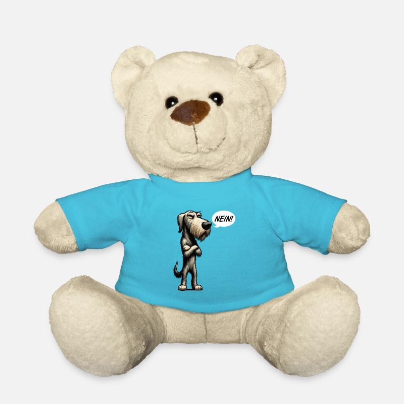 Nein Irischer Wolfshund Wolfshundbesitzer  - Teddy - Atollblau