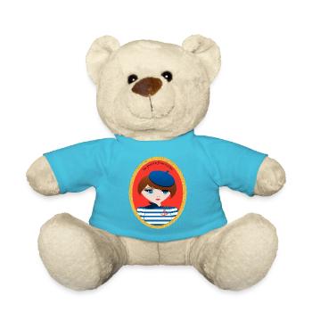 La Petite Française en Marinière - Nounours - bleu outremer - Devant