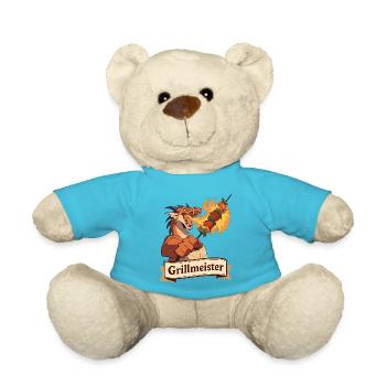 Vegetarischer Grillmeister Drache - Teddy - Atollblau - Vorne