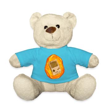 Game Boy sunk in amber - Teddy Bear - atoll blue - Front