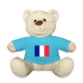 Drapeau France drapeau - Nounours - bleu outremer - Devant
