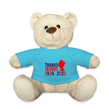 Elisabeth II 1926 - 2022 - Nounours - bleu outremer - Devant