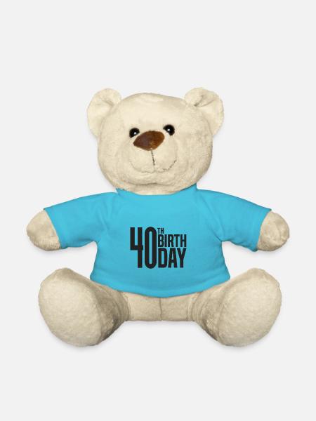 40e anniversaire - Nounours - bleu outremer