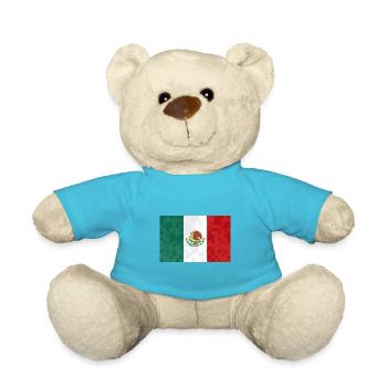 Drapeau du Mexique Drapeau mexicain Mexique Amérique du Sud - Nounours - bleu outremer - Devant