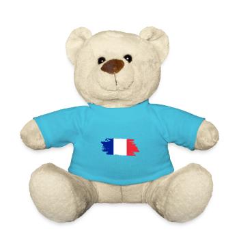 France Flag - Teddy - Atollblau - Vorne