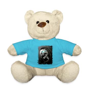 Totenkopf Halloween Tot Grim Reaper Grim Reaper - Teddy Bear - atoll blue - Front